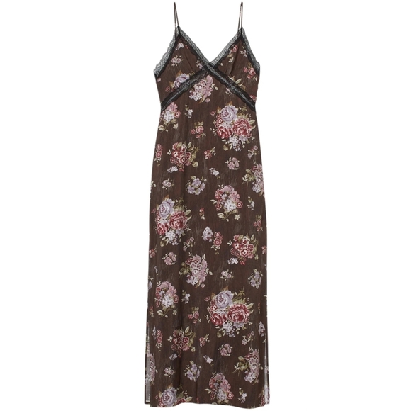 Brock Collection X H&M Floral Lace Trim Maxi Dress, Size 8, Color Brown Floral - www.joarbit.com Brock Collection X H&M Floral Lace Trim Maxi Dress, Size 8, Color Brown Floral - www.joarbit.com